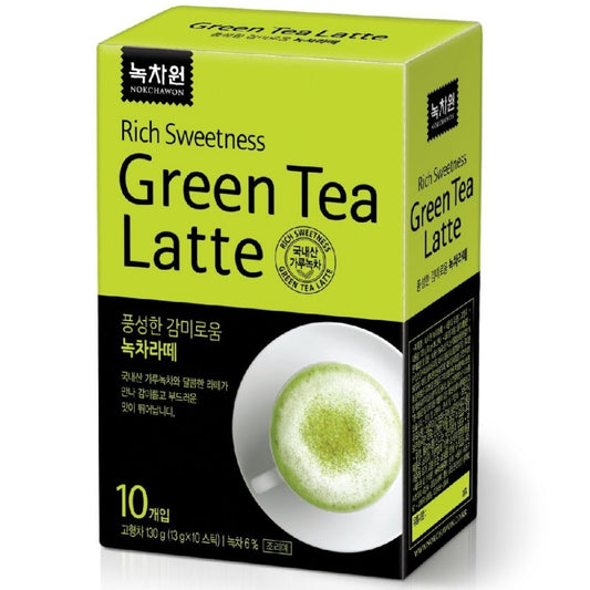 Latte de Chá Verde Instantâneo em Pó 130g - Nokchawon