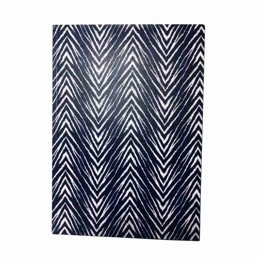 LIVRO CAIXA TIE DYE AZUL E BRANCO 32X23X5,5CM MART