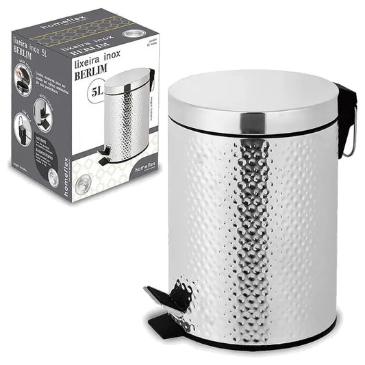Lixeira Berlim Inox 5L Homeflex