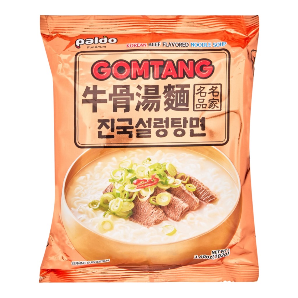 Macarrão Instantâneo Sabor Carne Levemente Picante Gomtang 102g Paldo