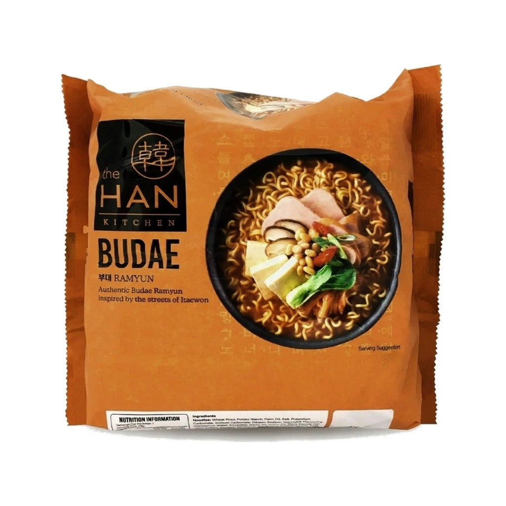 Macarrão Instantâneo Coreano Budae Caldo Picante de Salsicha e Vegetais 119g The Han Kitchen