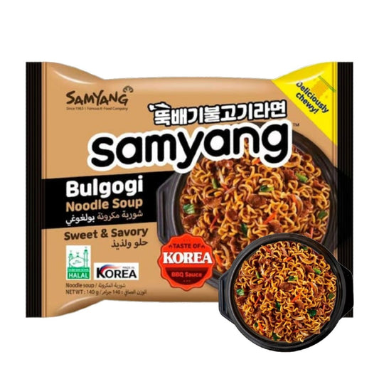 Macarrão Instantâneo Coreano Bulgogi (Carne Temperada Agridoce) 140g Samyang