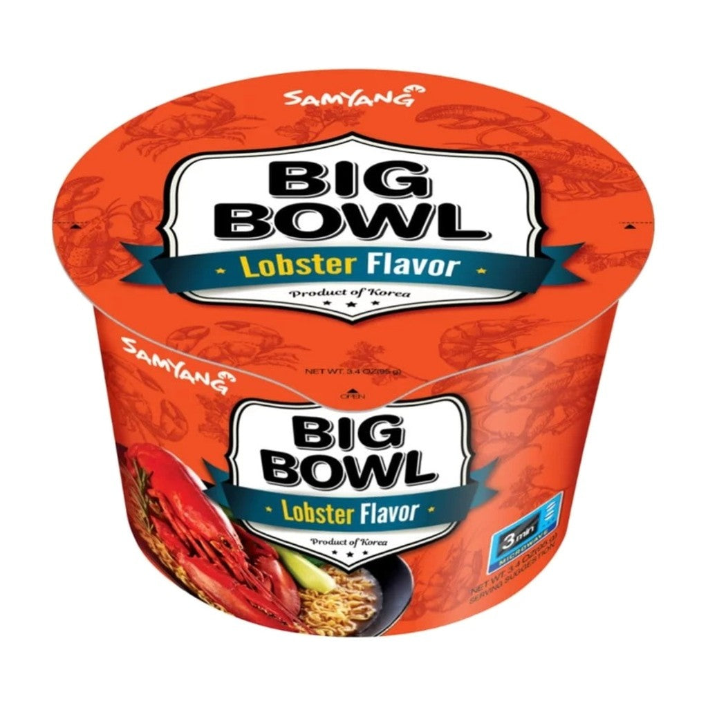 Macarrão Instantâneo Coreano Picante Big Bowl de Lagosta 95g Samyang