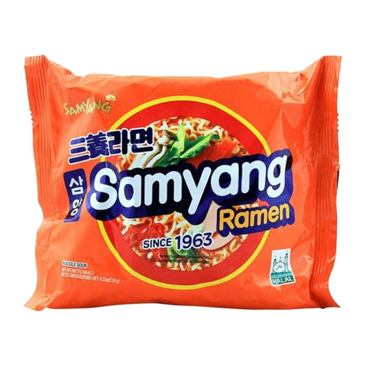 Macarrão Instantâneo Coreano Ramyun Sabor Carne e Vegetais 120g Samyang