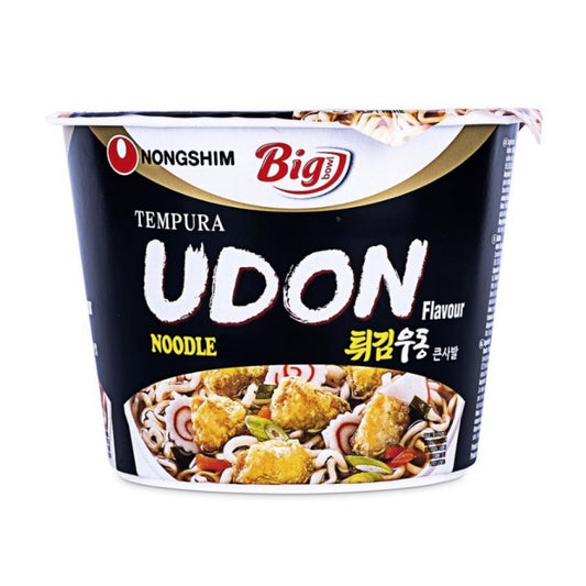 Macarrão Instantâneo Coreano com Caldo de Peixe Udon Tempura Big Bowl 111g Nongshim