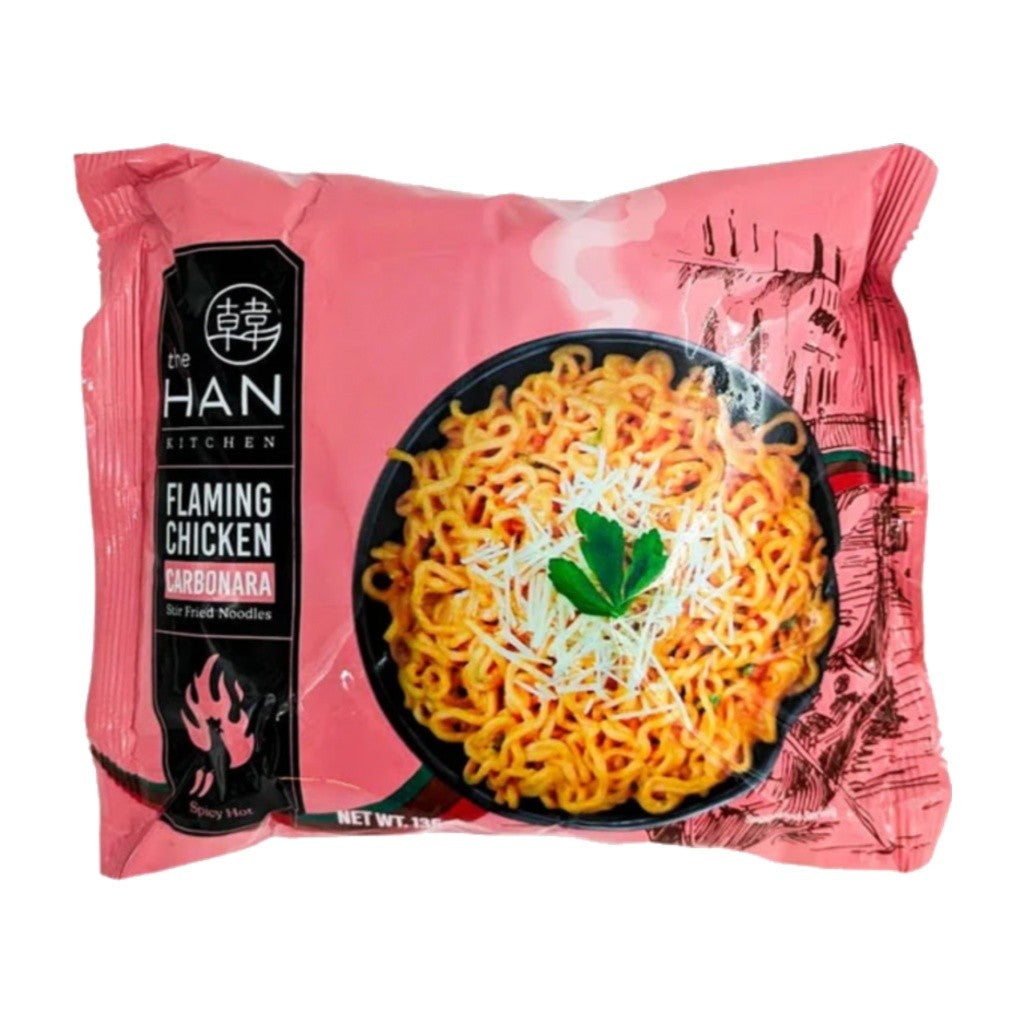 Macarrrão Instantaneo Picante Frango Cremoso Carbonara 135g The Han Kitchen