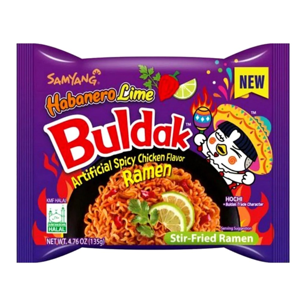 Macarrão Instantâneo de Frango Picante Habanero Lime Buldak 135g Samyang