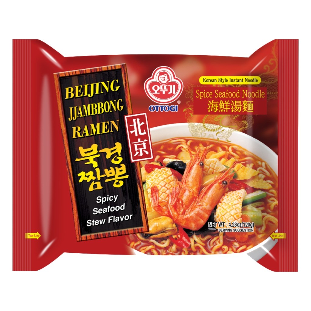 Macarrão Instantâneo Picante Beijing Jjambbong de Frutos do Mar 120g Ottogi
