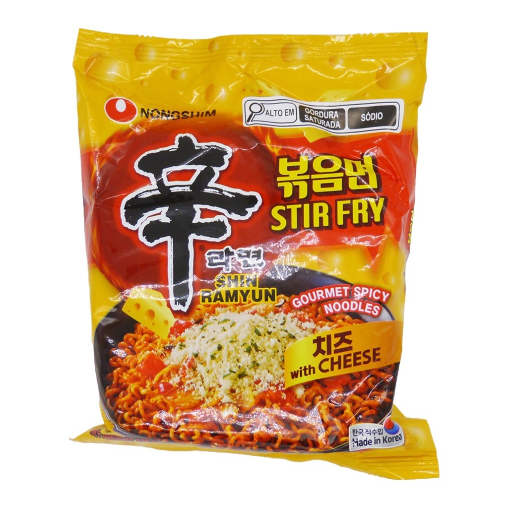 Macarrão Instantâneo Picante Sabor Queijo 136g Nongshim