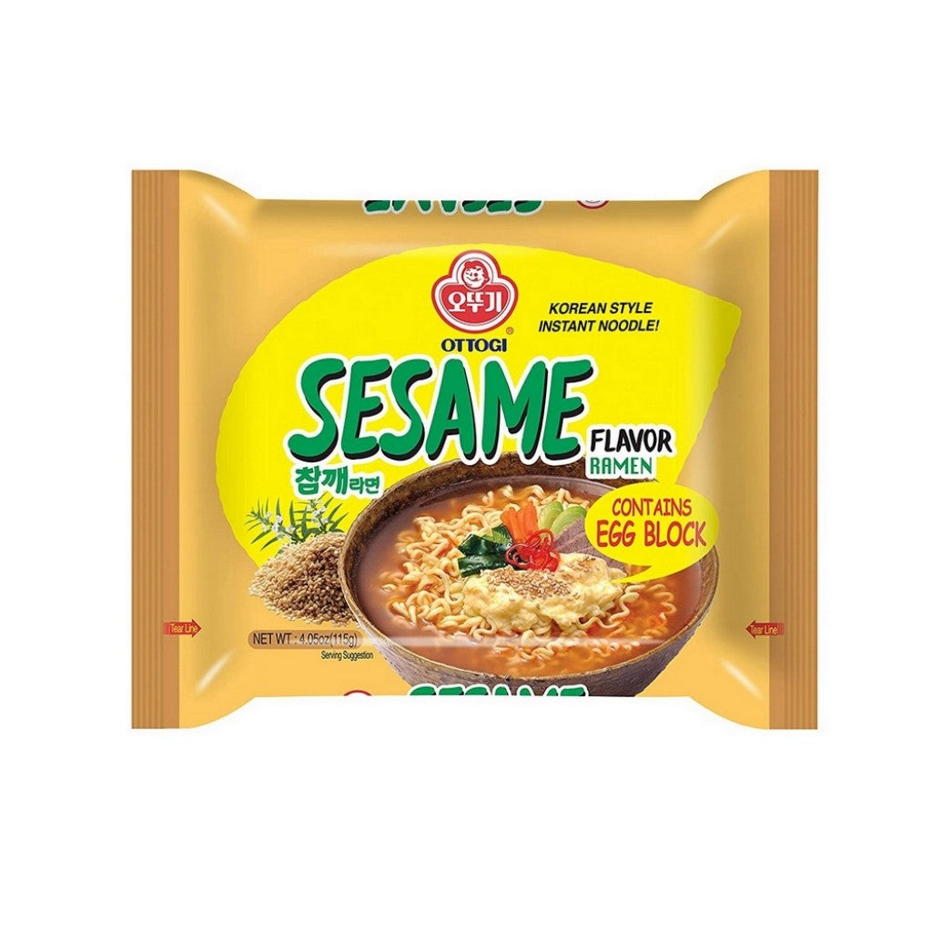 Macarrão Instantâneo Coreano Sesame Sabor Gergelim Picante 115g Ottogi