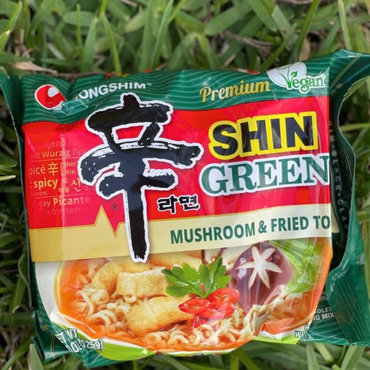 Macarrão Instantâneo Shin Verde Sabor Cogumelo e Tofu 125g Nongshim