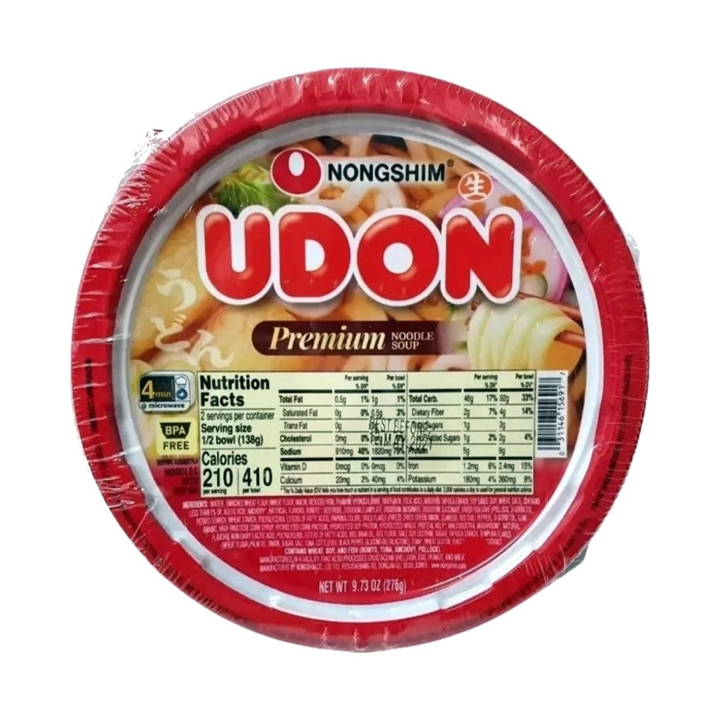 Macarrão Instantâneo Udon Premium Bowl 276g Nongshim