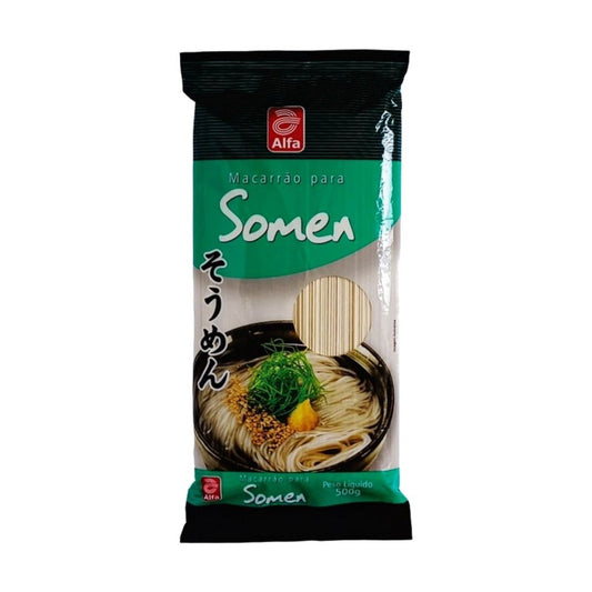 Macarrão Somen Alfa 500g Massa Oriental de Trigo