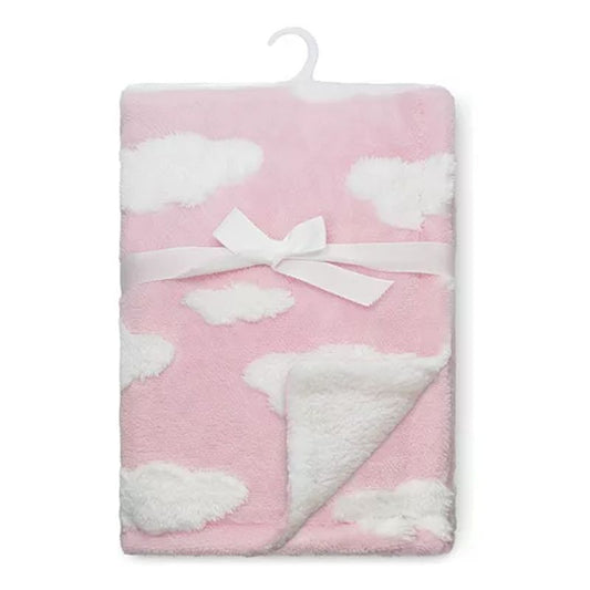 Manta nas Nuvens Rosa 75cmX1m