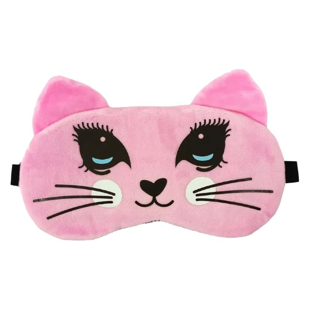 Máscara para Dormir Térmica de Gatinho para Olhos com Gel