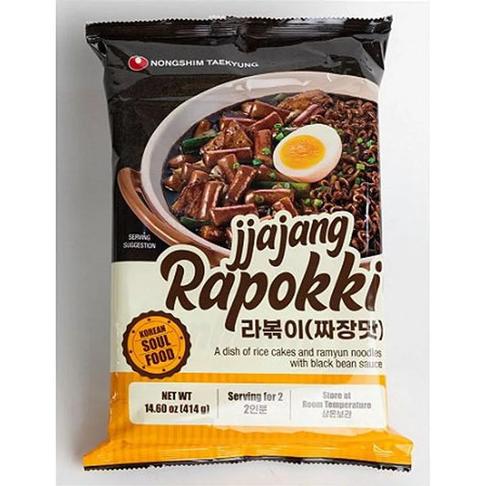 Massa com Molho de Soja Preta Agridoce Jjajang Rapokki 414g Nongshim