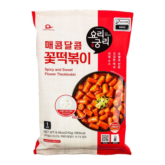 Massa de Arroz com Molho Picante e Adocicado Flower Tteokbokki 240g Semchorong