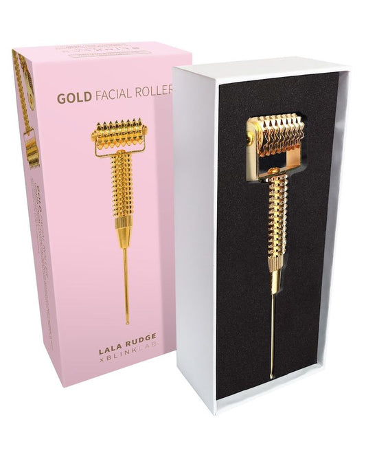 Massageador Facial Gold Roller Lala Rudge