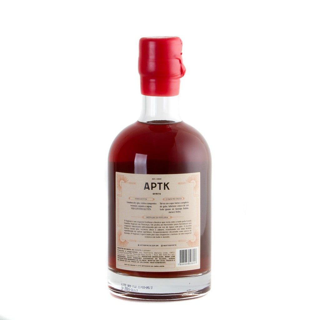 Coquetel Negroni Clássico Aptk Spirits 375ml