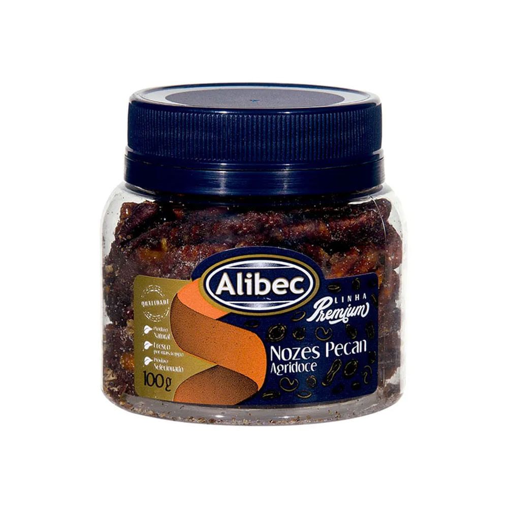 Nozes Pecan Agridoce 100g Alibec
