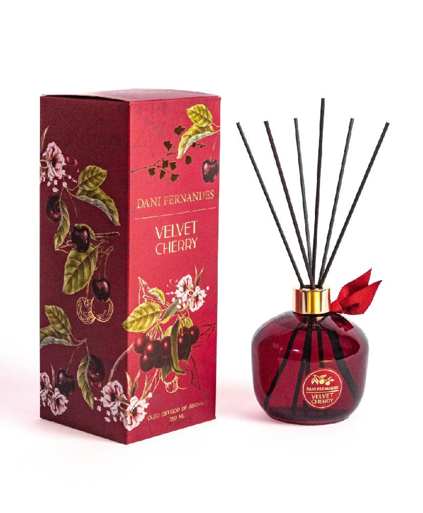 Óleo Difusor de Aromas Velvet Cherry 350ml Dani Fernandes