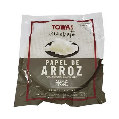 Papel de Arroz Towa Fun 340g Sem Glúten e Sem Lactose