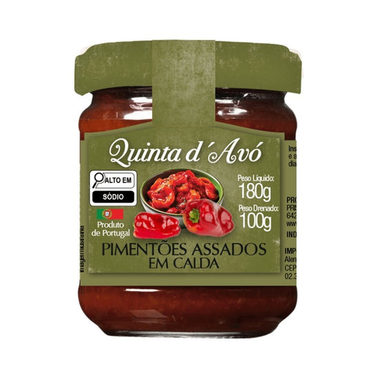 Pimentões Assados em Calda 180g Quinta d Avó