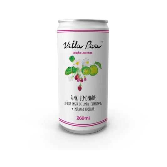Suco Pink Lemonade Villa Piva Lata 269ml