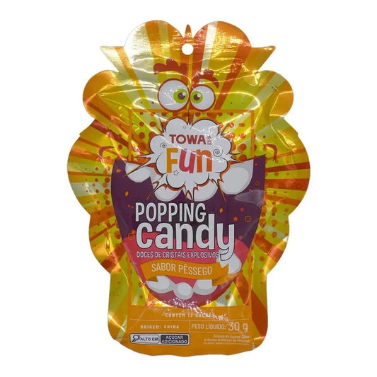 Popping Candy de Pêssego 30g Towa Fun
