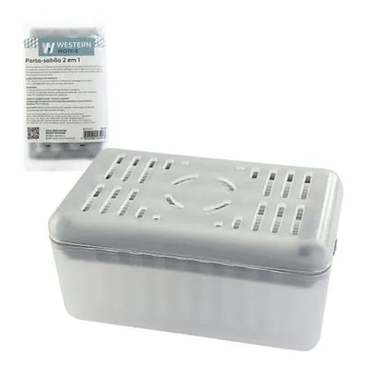 Porta Sabão 2 em 1 Barra e Esfregão