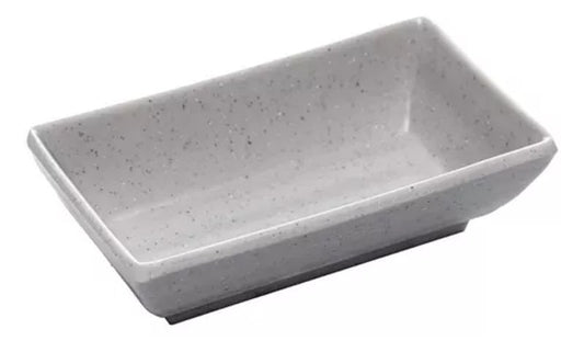 Porta Shoyu Retangular De Melamina Toquio Granilite 10x6x3cm Lyor