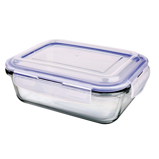 Pote Retangular de Vidro BPA Free 560ml
