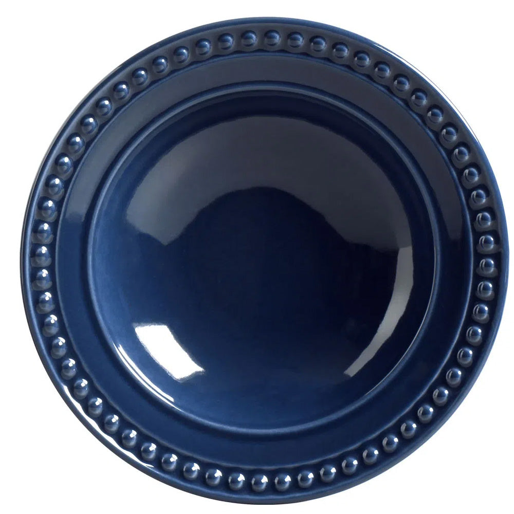 PRATO FUNDO ATENAS NAVY AZUL 22CM PORTO BRASIL