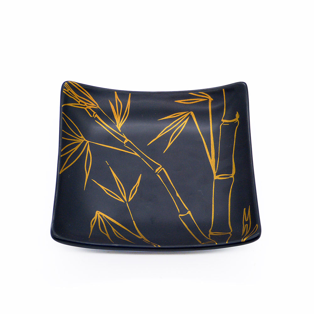 Prato Quadrado Pequeno Preto Jam Scalla