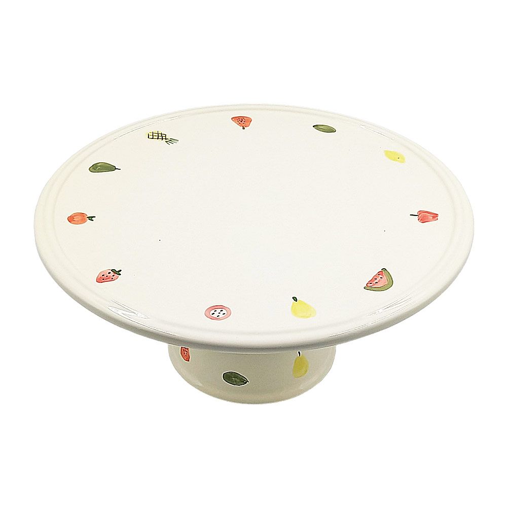 Prato Redondo Com Pe Grande Frutas 14x30 Tutti Frutti