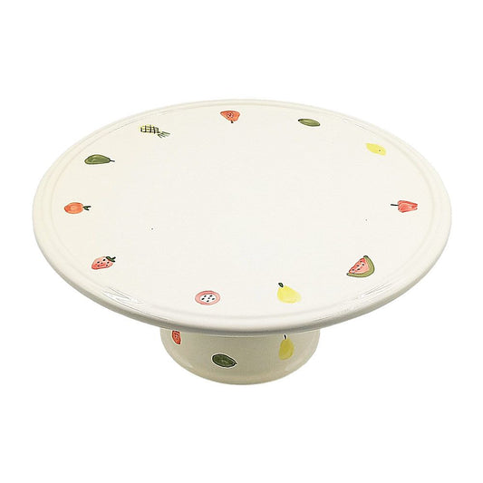 Prato Redondo Com Pe Grande Frutas 14x30 Tutti Frutti