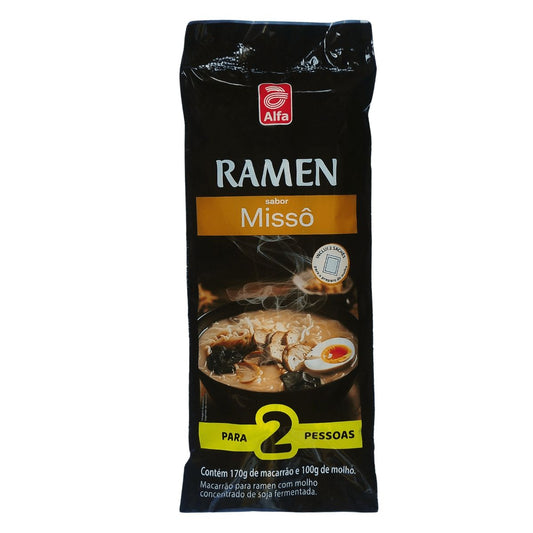 Ramen Sabor Missô Kit 2 Pessoas 270g Alfa