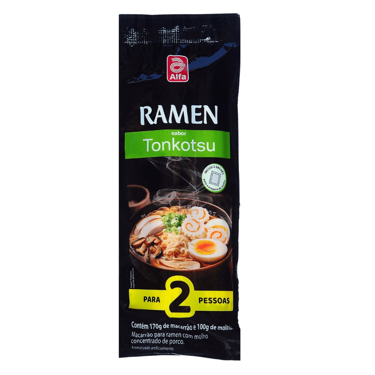 Ramen Sabor Tonkotsu Kit 2 Pessoas 270g Alfa