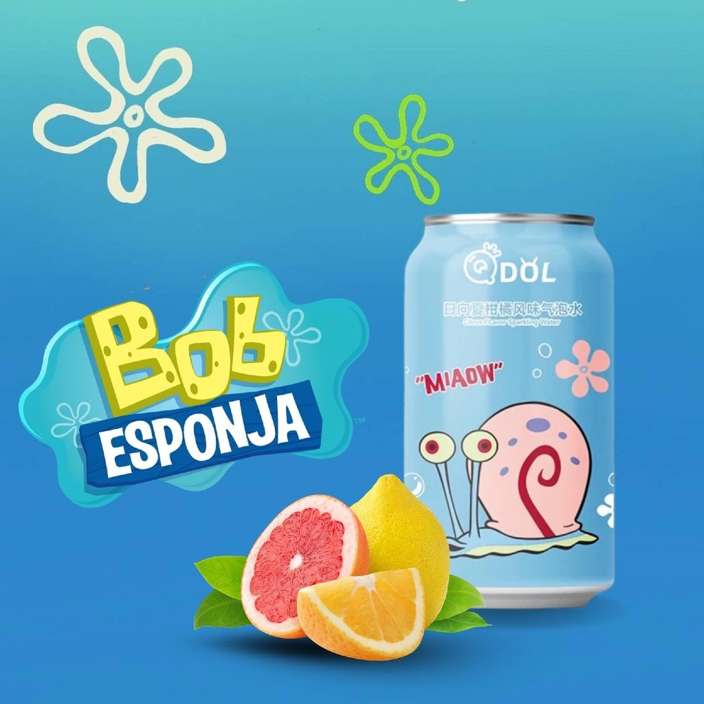 Refrigerante Sabor Cítrico Bob Esponja 330ml Qdol