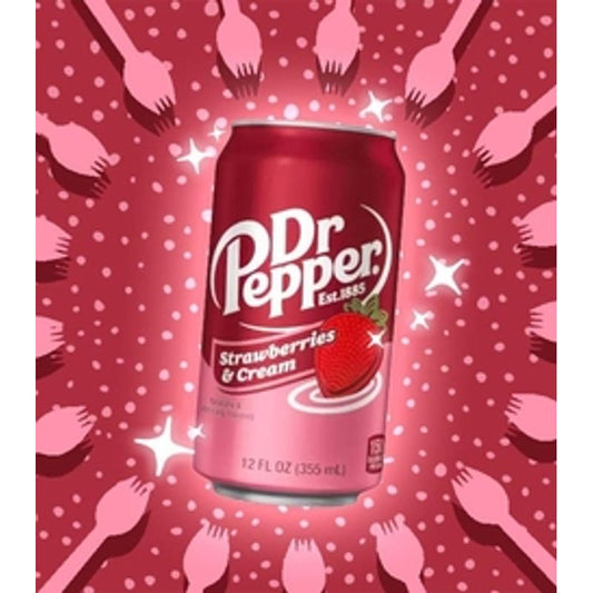 Refrigerante Dr Pepper Morango e Creme 355ml
