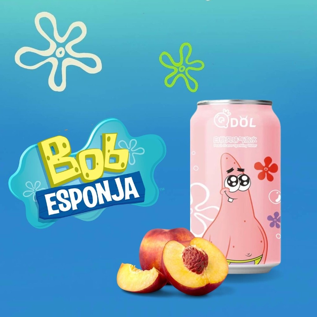 Refrigerante Sabor Pêssego Bob Esponja 330ml Qdol