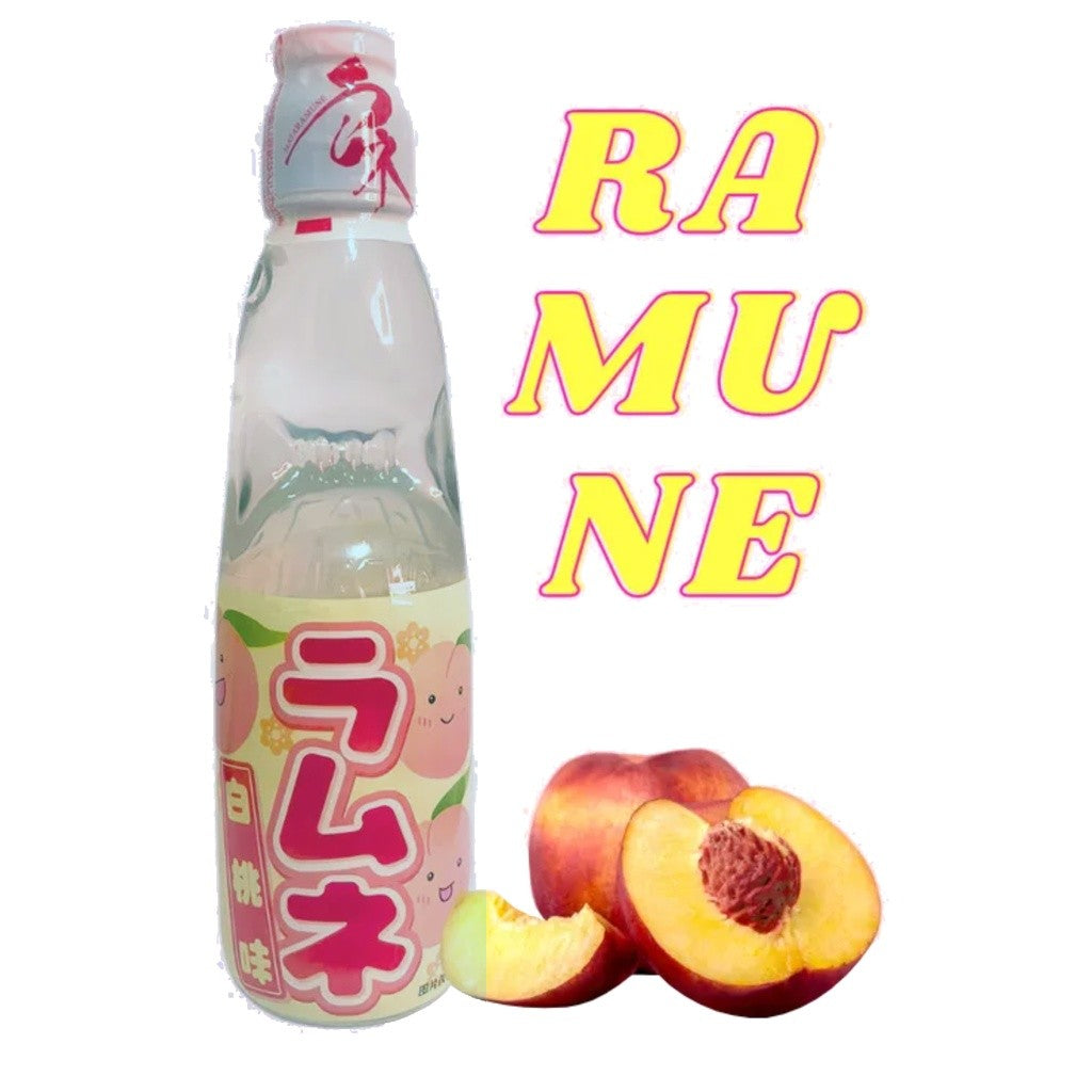 Refrigerante Ramune Sabor Pessêgo 200ml Hata
