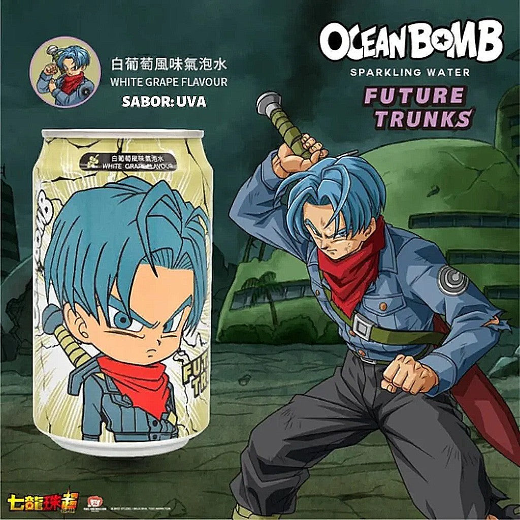 Refrigerante Dragon Ball Sabor Uva Branca 330ml Ocean Bomb