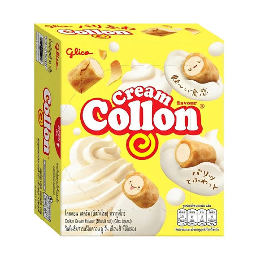 Rolinho de Biscoito Recheado com Creme Collon 41g Glico