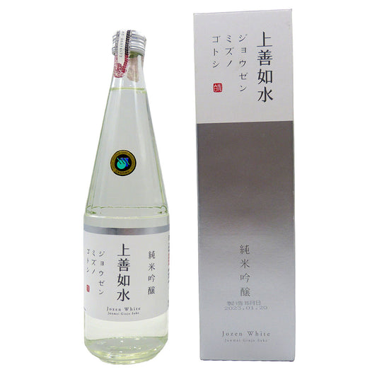 Sake Junmai Ginjo Jozen White Mizuno Gotoshi 720ml