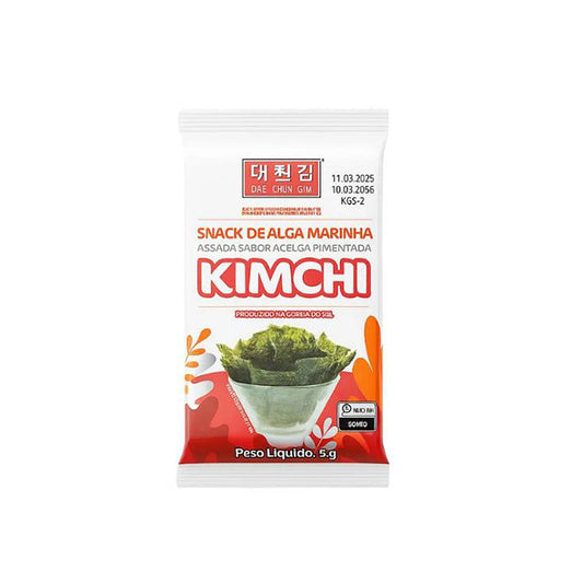 Snack de Alga Marinha Sabor Kimchi Okazunori 4g Tokyo Foods