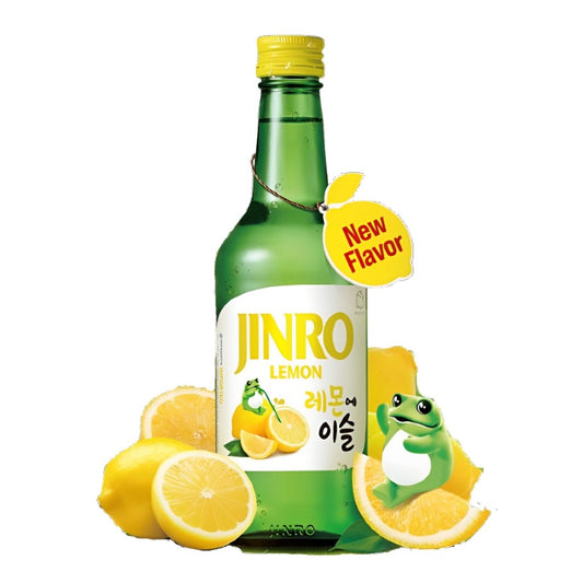 Soju Jinro Limão 360ml - Bebida Coreana Refrescante