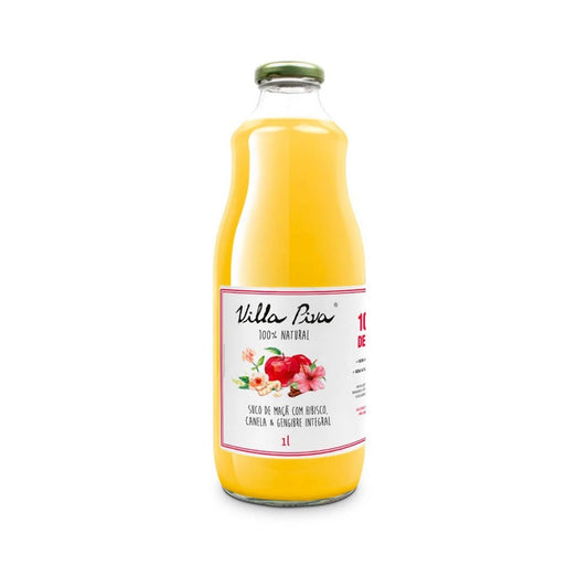 Suco Maçã Hibisco Canela Gengibre 1L Villa Piva