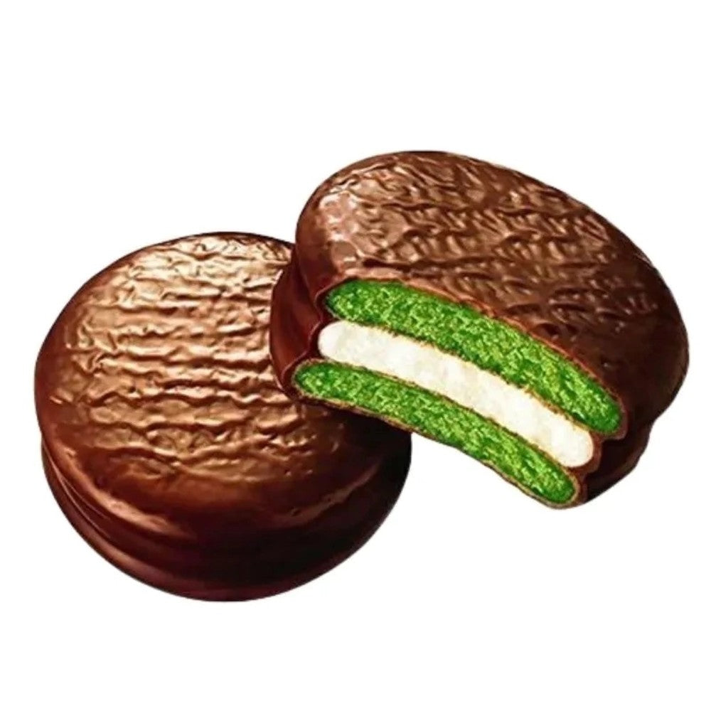 Alfajor Lotte Choco Pie Chá Verde 336g 12 Unidades