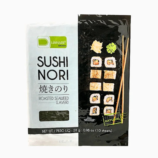Alga Sushi Nori Premium Hanaro 10 Folhas 28g